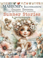 Maremi's Small Art Collage Ephemera -kirjanen Summer Stories