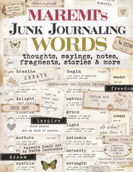 Maremi's Small Art kirjanen Junk Journaling Words