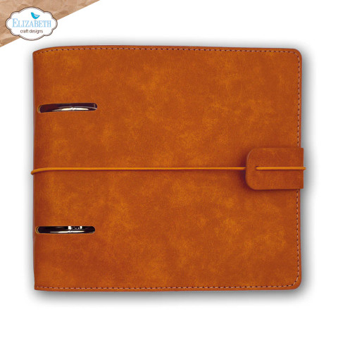 Elizabeth Craft Design Memory Binder Square -kannet, sävy Rusty Brown