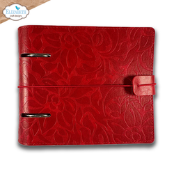Elizabeth Craft Designs Memory Binder Square Page albumi Festive Red Embossed