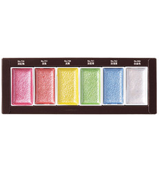 Gansai Tambi -vesivärit, Pearl Colors, 6 kpl