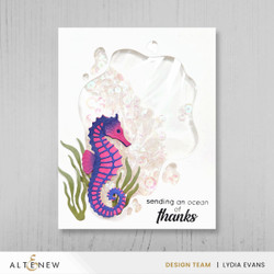Altenew Mini Delight: Graceful Seahorse -leima- ja stanssisetti