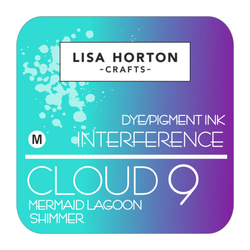 Lisa Horton Crafts Cloud 9 Interference -mustetyyny, sävy Mermaid Lagoon Shimmer