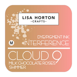 Lisa Horton Crafts Cloud 9 Interference -mustetyyny, sävy Milk Chocolate Roses Shimmer