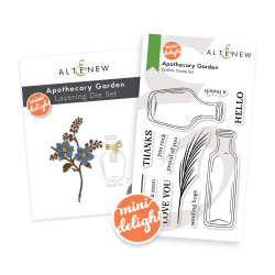 Altenew Mini Delight: Apothecary Garden -leima- ja stanssisetti