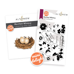 Altenew Mini Delight: Nestled Whimsy -leima- ja stanssisetti