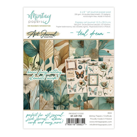 Mintay Art Journal paperipakkaus Teal Dream, 6