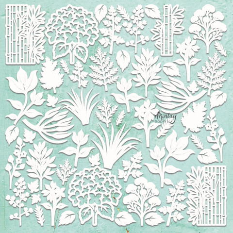 Mintay Chippies -chipboard Flora Filigree 1 -setti
