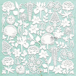 Mintay Chippies -chipboard Flora Filigree 2 -setti
