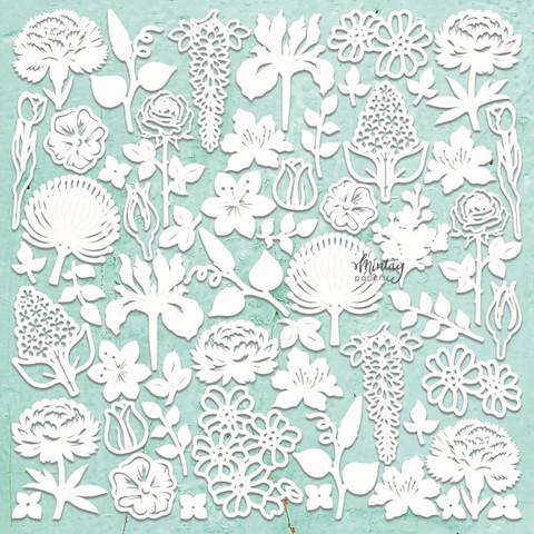 Mintay Chippies -chipboard Flora Filigree 2 -setti