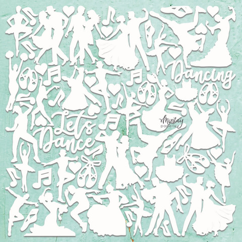 Mintay Chippies -chipboard Dance -setti