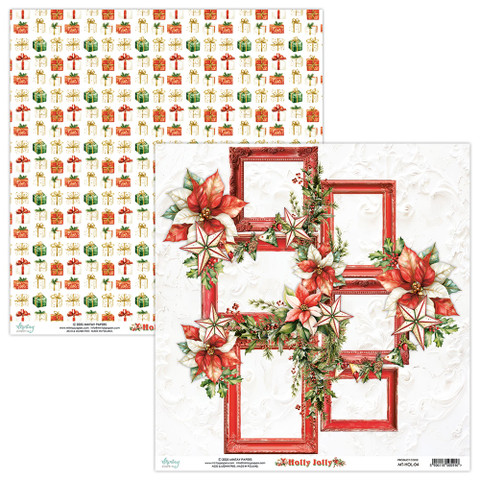 Mintay skräppipaperi Holly Jolly 04