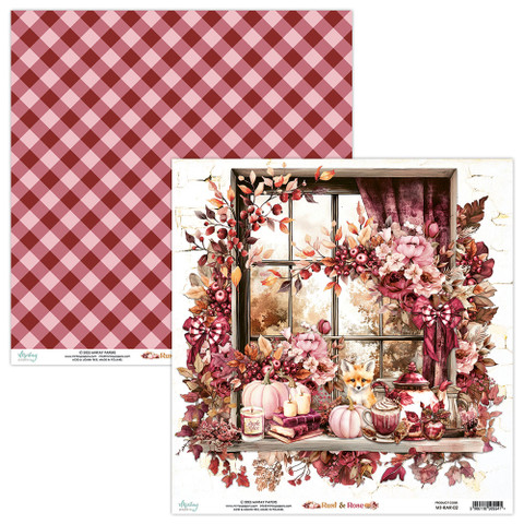 Mintay skräppipaperi Rust & Rose 02