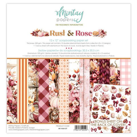 Mintay paperipakkaus Rust & Rose, 12” x 12”