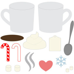 Honey Bee Stamps stanssi Mugs & Kisses