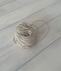 Vahattu puuvillanaru, 1 mm x 72 m, luonnonvalkoinen