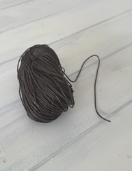 Vahattu puuvillanaru, 1 mm x 72 m, ruskea