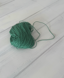 Vahattu puuvillanaru, 1 mm x 72 m, vihreä