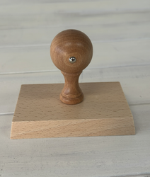 Puukanta leimasimelle, 10 x 7 cm