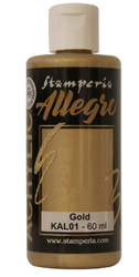 Stamperia Allegro -akryylimaali, sävy Gold