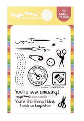 Waffle Flower leimasin Postage Collage Sew Fun