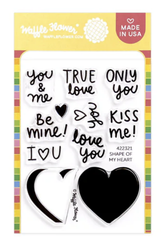 Waffle Flower leimasin Shape of My Heart