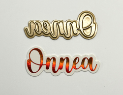 Käsitellen Hot Foil -kuviolevy Onnea