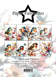 Paper Favourites Birds and Flowers -paperipakkaus, A6
