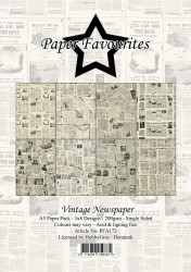 Paper Favourites Vintage Newspaper -paperipakkaus, A5, II-LAATU