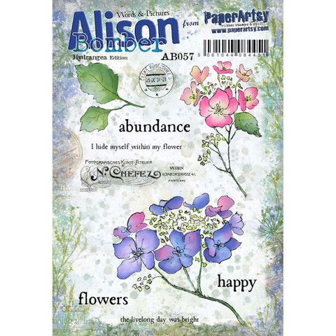 PaperArtsy leimasin Alison Bomber, Hydrangea Edition