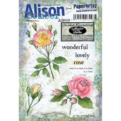 PaperArtsy leimasin Alison Bomber, Rose Edition