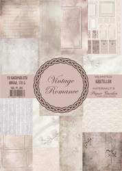 Käsitellen paperipakkaus Vintage Romance, A5