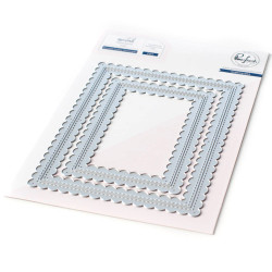 Pinkfresh Studio stanssi Stitched Scallop Rectangles
