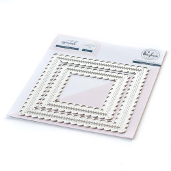 Pinkfresh Studio stanssi Stitched Scallop Square