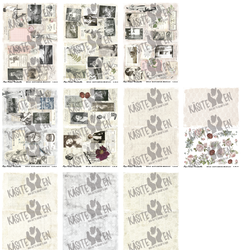 PaperGarden korttikuvat Embrace All of You 1-10, 10 arkkia