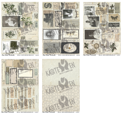 PaperGarden korttikuvat Still Moments 1-5, 5 arkkia