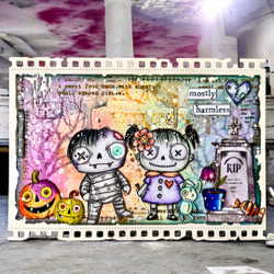 Aall & Create Ephemera die-cut leikekuvat Creepy Curiosities