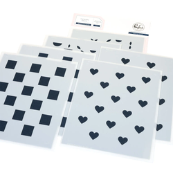 Pinkfresh Studio sapluunasetti Refined Grid Builder