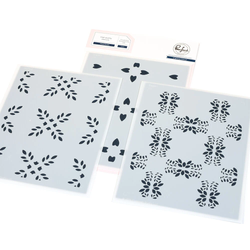 Pinkfresh Studio sapluunasetti Petal Mosaic