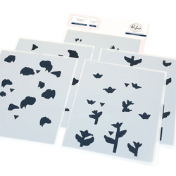 Pinkfresh Studio sapluunasetti Rising Wildflowers