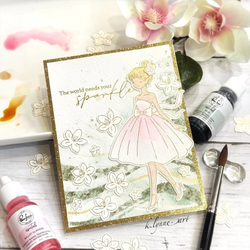 Pinkfresh Studio Press Plate -levy The Couture Edit, Couture Grace
