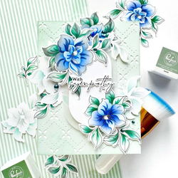 Pinkfresh Studio Press Plate -levy Floral Daydream