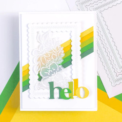 Pinkfresh Studio stanssi Stitched Scallop Rectangles