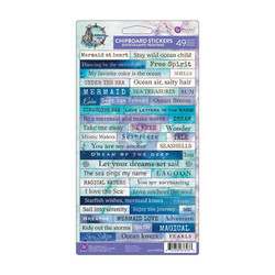 Prima A Mermaid's Tale -chipboard tarrat 