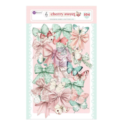 Prima Cherry Sweet Ephemera -leikekuvat, Bows & Butterflies