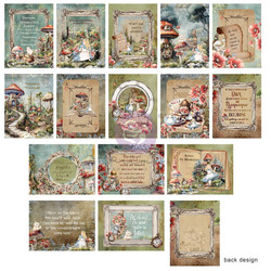 Prima Return to Wonderland Journaling Notecards, 3