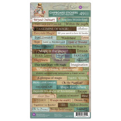 Prima Return to Wonderland -chipboard tarrat