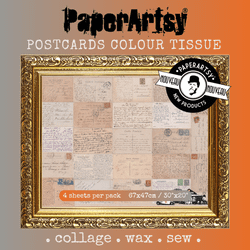 PaperArtsy Tissue -paperi Hot Picks, Postcards