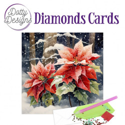 Dotty Desing Diamond Cards -timanttikortti Poinsettia