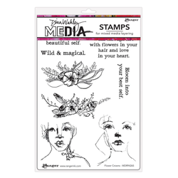 Dina Wakley Media leimasin Flower Crowns